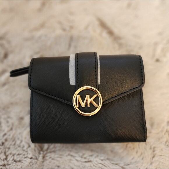 MICHAEL KORS CARMEN LEATHER WALLET RETAIL 258.00 - Picture 2 of 7